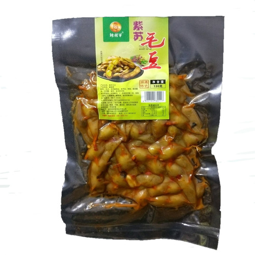 Spicy general edamame 120g perilla edamame spicy edamame pod sauce braised edamame braised cold dish KTV snacks