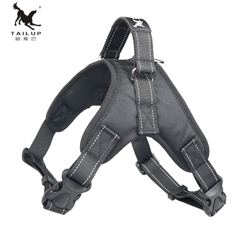 翘尾巴宠物用品马鞍型大狗狗胸背带大中型犬牵引绳项圈亚马逊跨境
