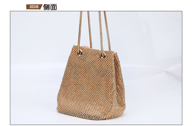 Portable Dinner Bag Diamond-studded Evening Bag Clutch Multi-function Portable Dinner Bag display picture 3