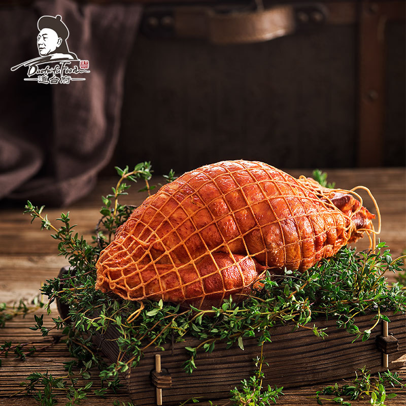 道台府 绿草鸡800g 哈尔滨特产熟食鸡新鲜真空塑封包装|ms