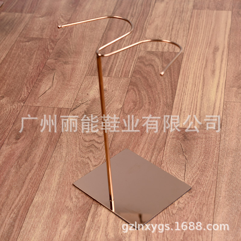 厂价秋冬靴架高长筒靴子展示架女长靴单靴陈列架不锈钢橱窗靴架