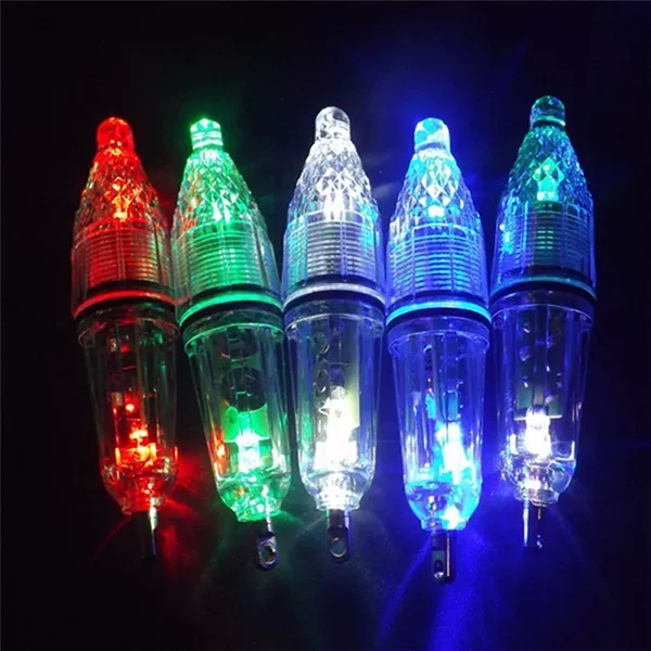 12cm underwater fishing trap lamp flashing light fish trap fish lamp led deep sea bottom fishing device