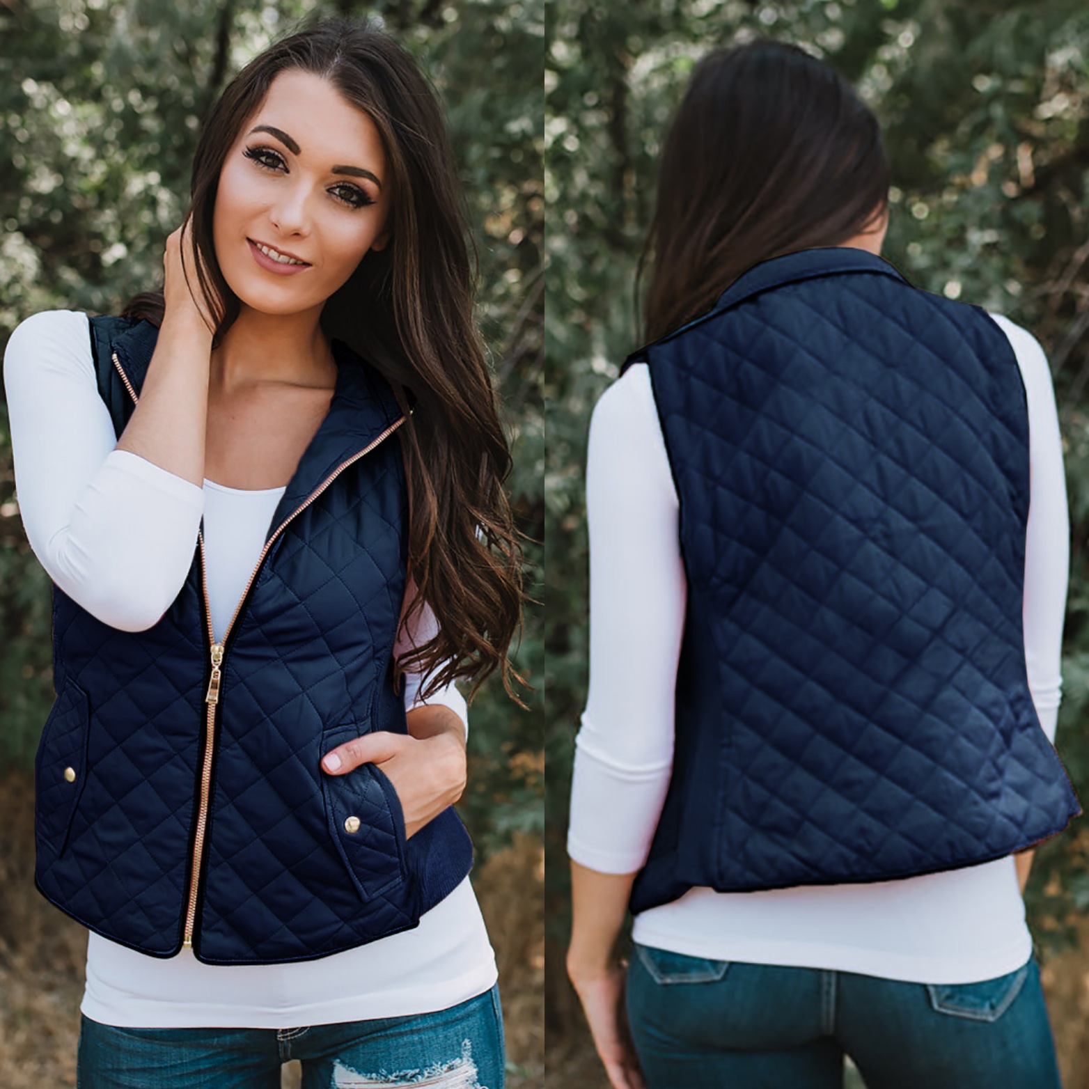 Gilet femme en Coton mélangé - Ref 3434826 Image 18