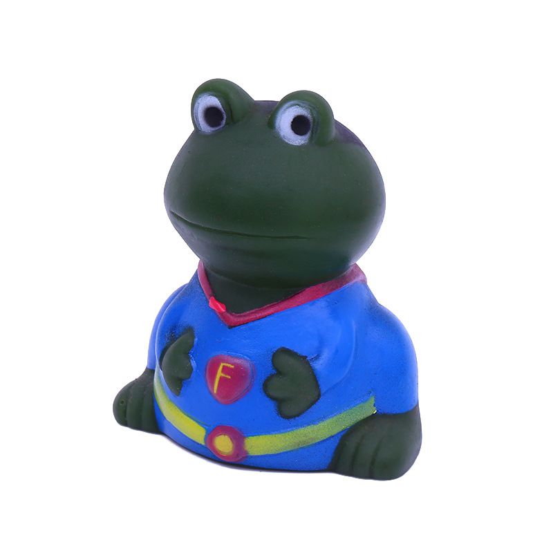 Juguete para mascotas juguete de sonido para mascotas forma de rana Linda Rana gritando truco perro sonido juguete transfronterizo