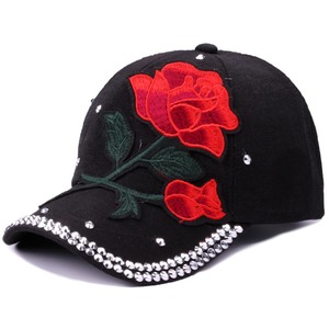 Rose Sailor Dance baseball cap sky shade curved eaves women summer beach sunhats hat with diamond versatile fashion hat