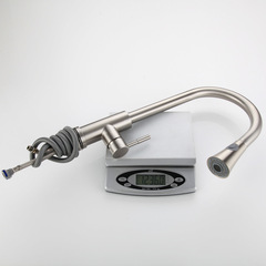 Manufacturer wholesale 304 stainless steel kitchen pull-out faucet hot and cold vegetable sink internet celebrity telescopic faucet