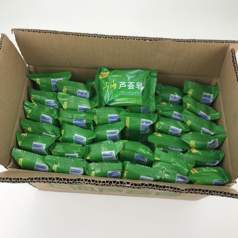 Shanghai aloe soap 85gx72 Soap take a shower Soap soap Facial Soap Shanghai Hand soap Full container