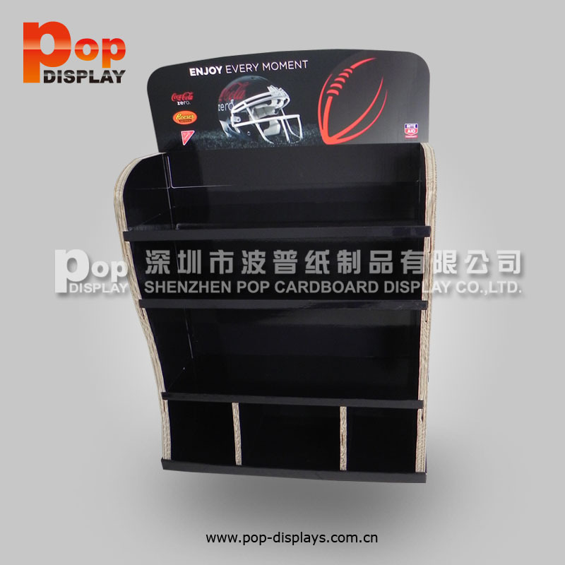 【深圳厂家定做】商场超市促销无人机层叠式纸堆头纸地堆纸货架展