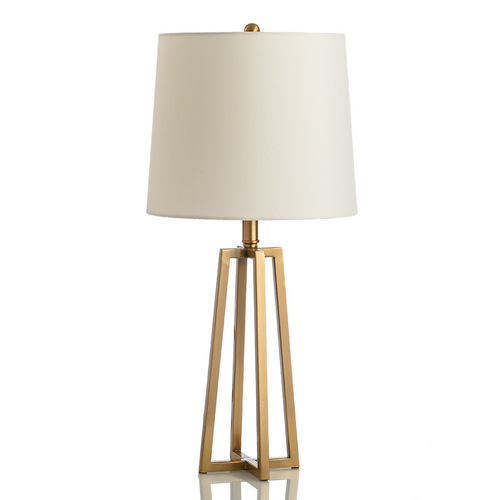 Designer Modern Minimalist Metal Iron Bedside Lamp American Creative Study Bedroom Model Room Decor Lamp