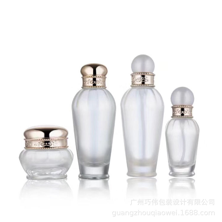 厂家直销高档蒙砂膏霜瓶30g50g化妆品分装瓶面霜瓶眼霜玻璃瓶