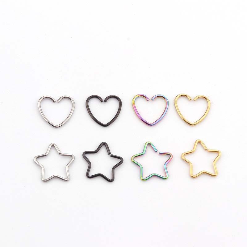 Fashion Heart Plating Stainless Steel No Inlaid Earrings display picture 1