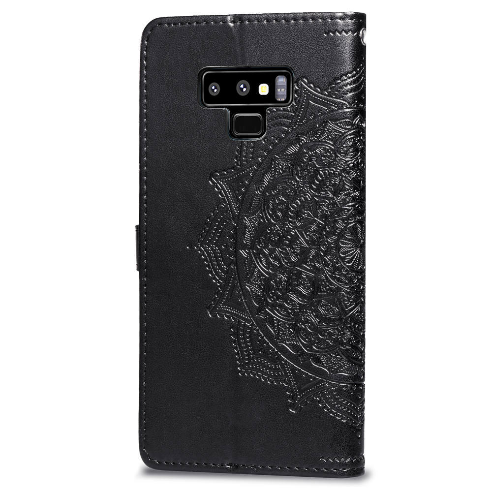 Mandala Embossed Leather Wallet Phone Case For Iphone 16_voghion.com