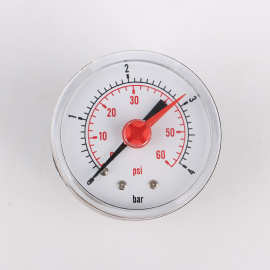 厂家供应 塑料外壳 金属外壳 双刻度Y40普通压力表