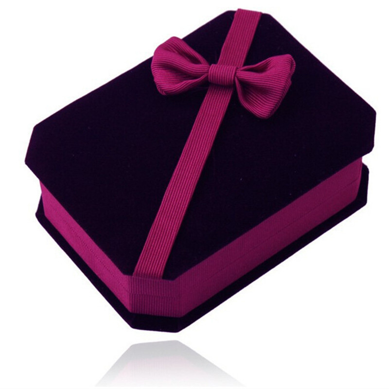 fashion exquisite Gift box Bow Ring Earring box~Necklace packing Jewelry box Factory wholesale