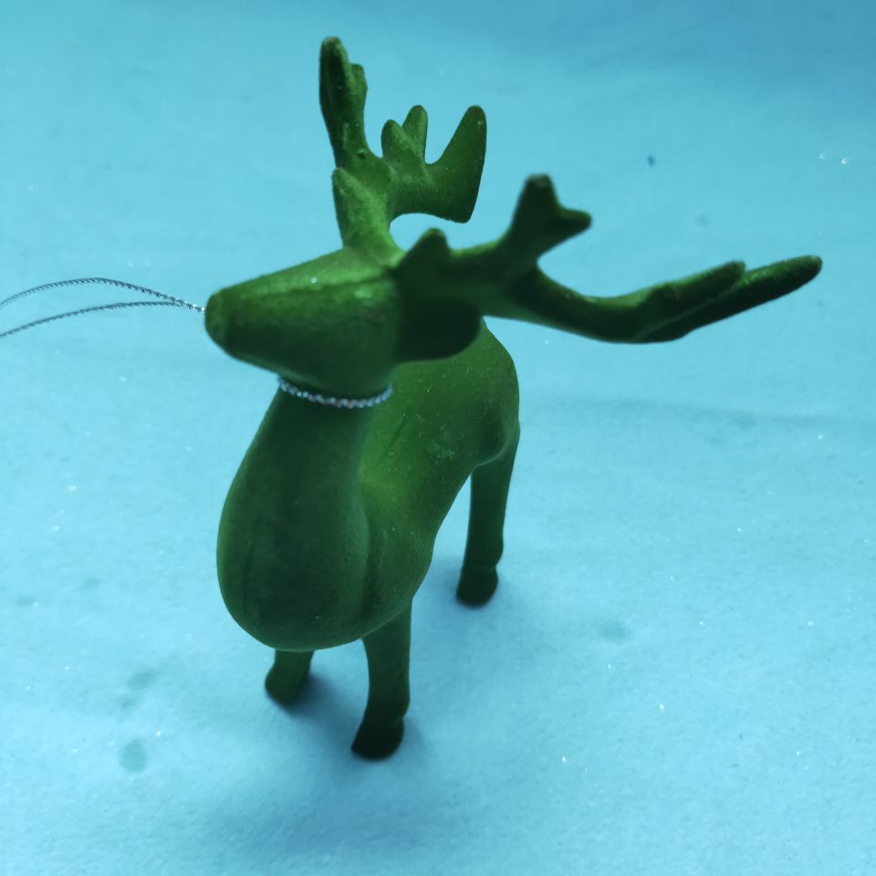 圣诞节装饰品 植绒梅花鹿工艺品 塑料麋鹿模型专拍样板链接