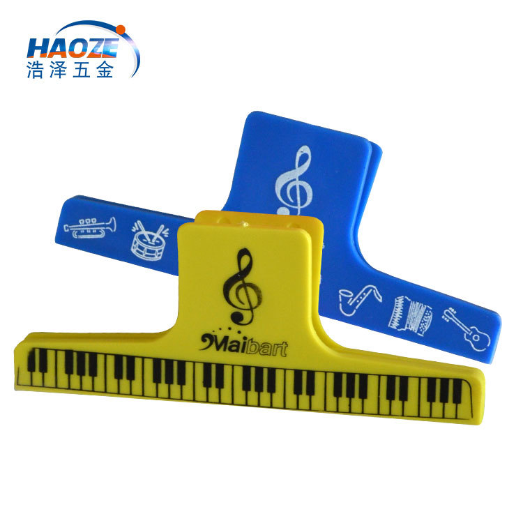 Clip de música clip de libro clip de música de piano clip de plástico universal engrosado ensanchado Carpeta de inserción image 1