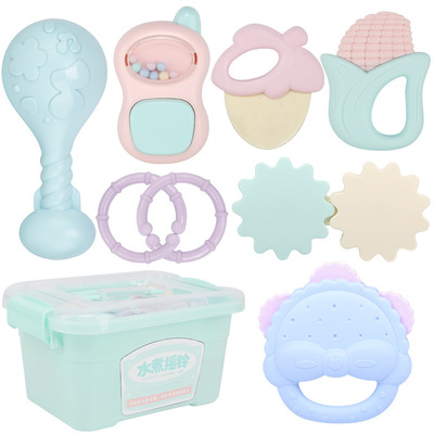 【包邮】新品婴儿玩具可水煮0-3岁宝宝益智早教新生儿手摇铃套装|ms