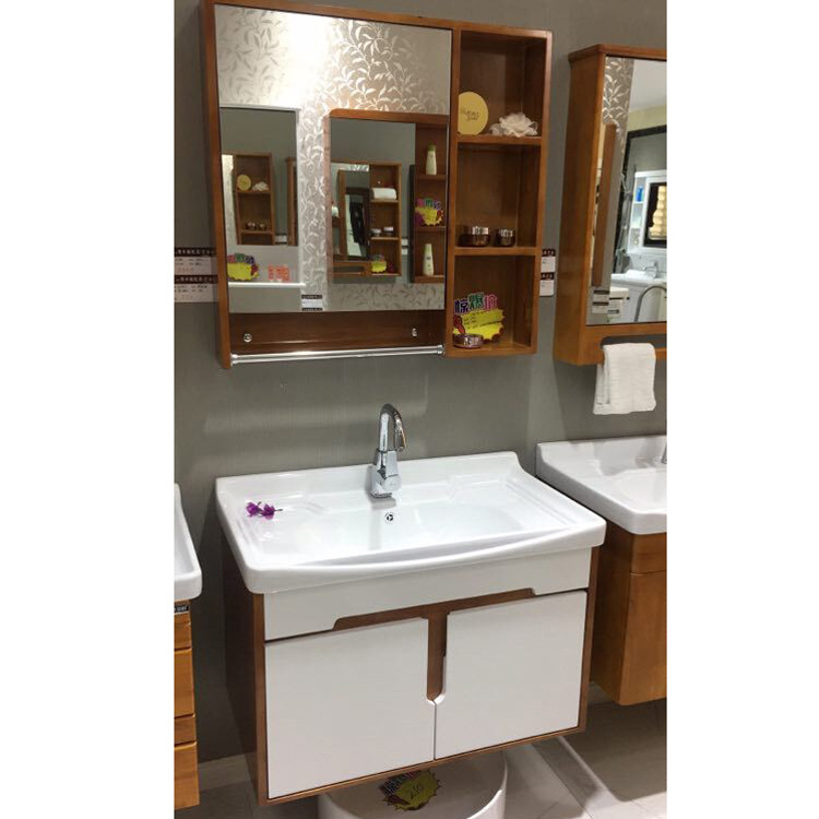 厂家批发实木橡木浴室柜吊柜卫生间洗脸盆洗漱台 卫浴|ms