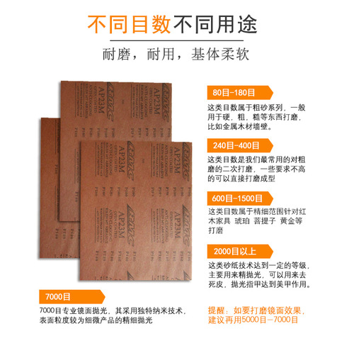 RMC AP23M 230*280mm Square Dry Grinding Sanding Paper for Automotive Surface Sanding