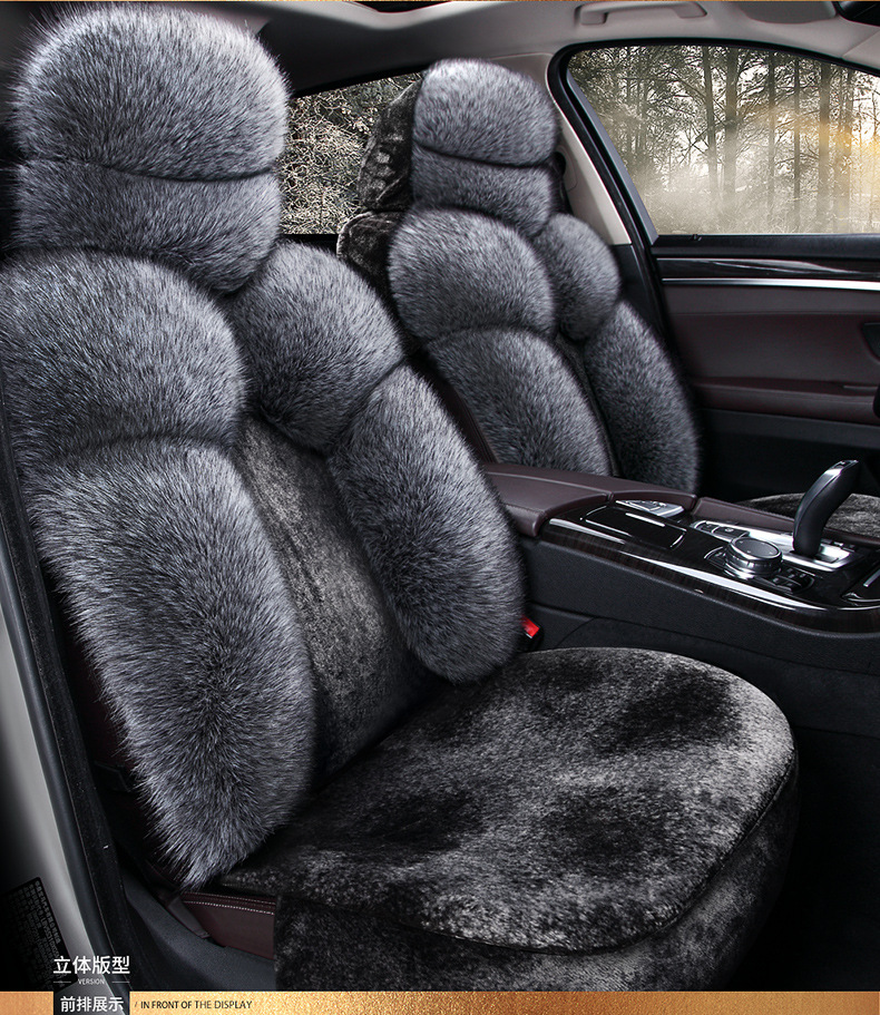 New Car Seat Cover Full Surround Winter Plush Warm Car Seat Cover