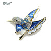 Metal high-end fashionable universal brooch lapel pin, European style, simple and elegant design