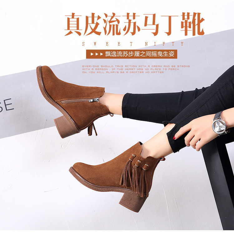 Bottes femme en En cuir - Ref 3355172 Image 10