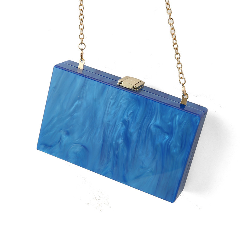 Arylic Solid Color Evening Bags display picture 17