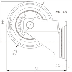 Manufacturer of 2-inch flat rubber omnidirectional silent casters, soft rubber TPR furniture casters, shelf casters, electrical moving wheels