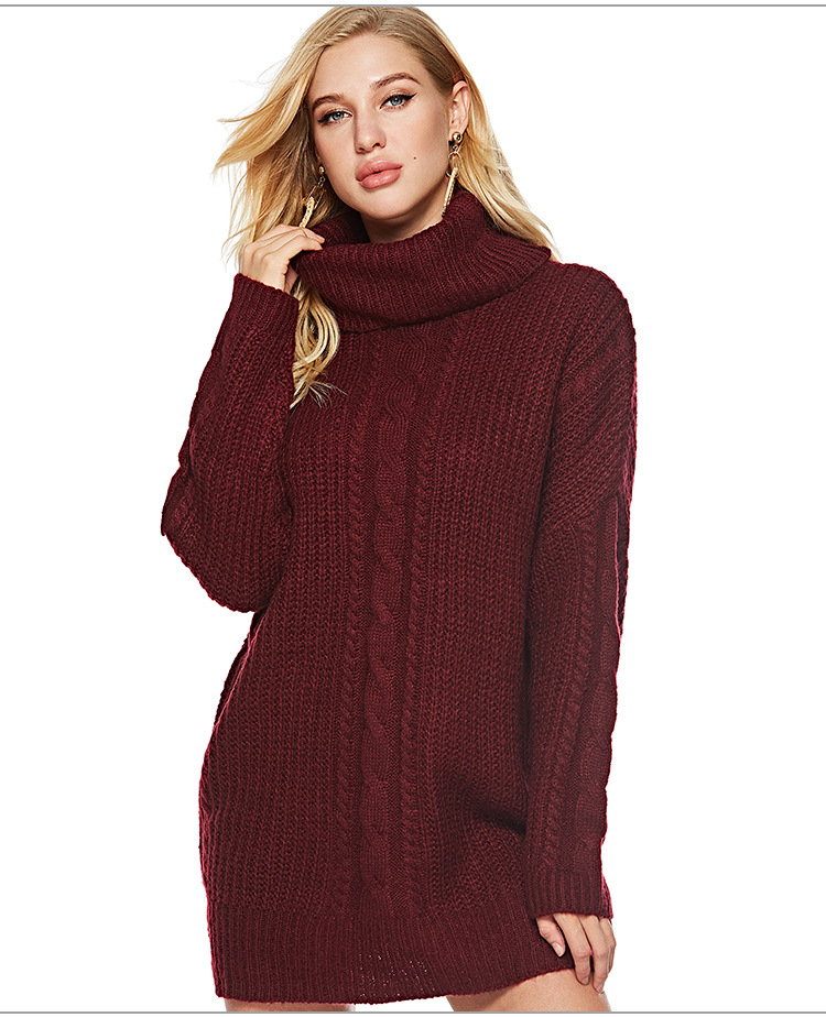 mid-length high neck mohair knitted sweater NSYH22107