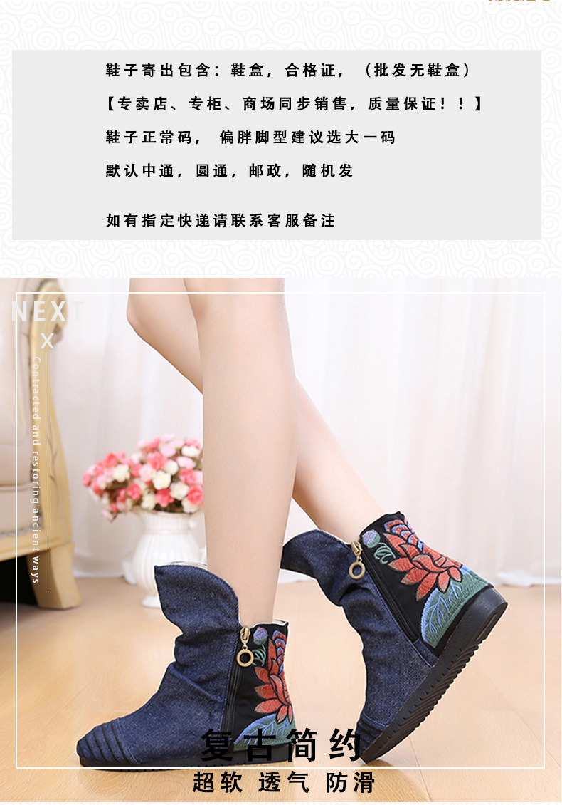 Bottes femme  BEIJING en Tissu de coton - Ref 3355527 Image 8