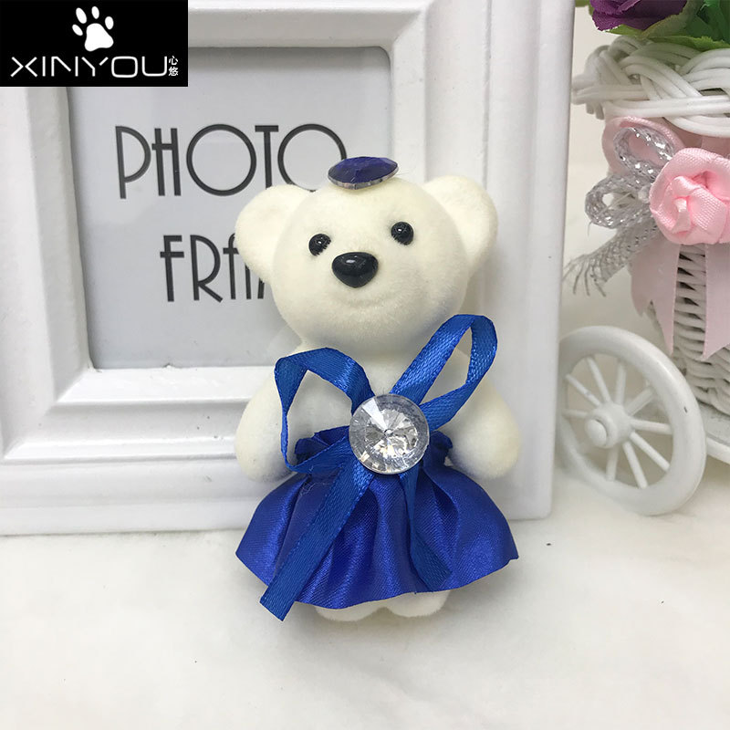 A冰泣淋泡沫鑽石熊 花束小熊公仔批發 包花材料特價 卡通新款