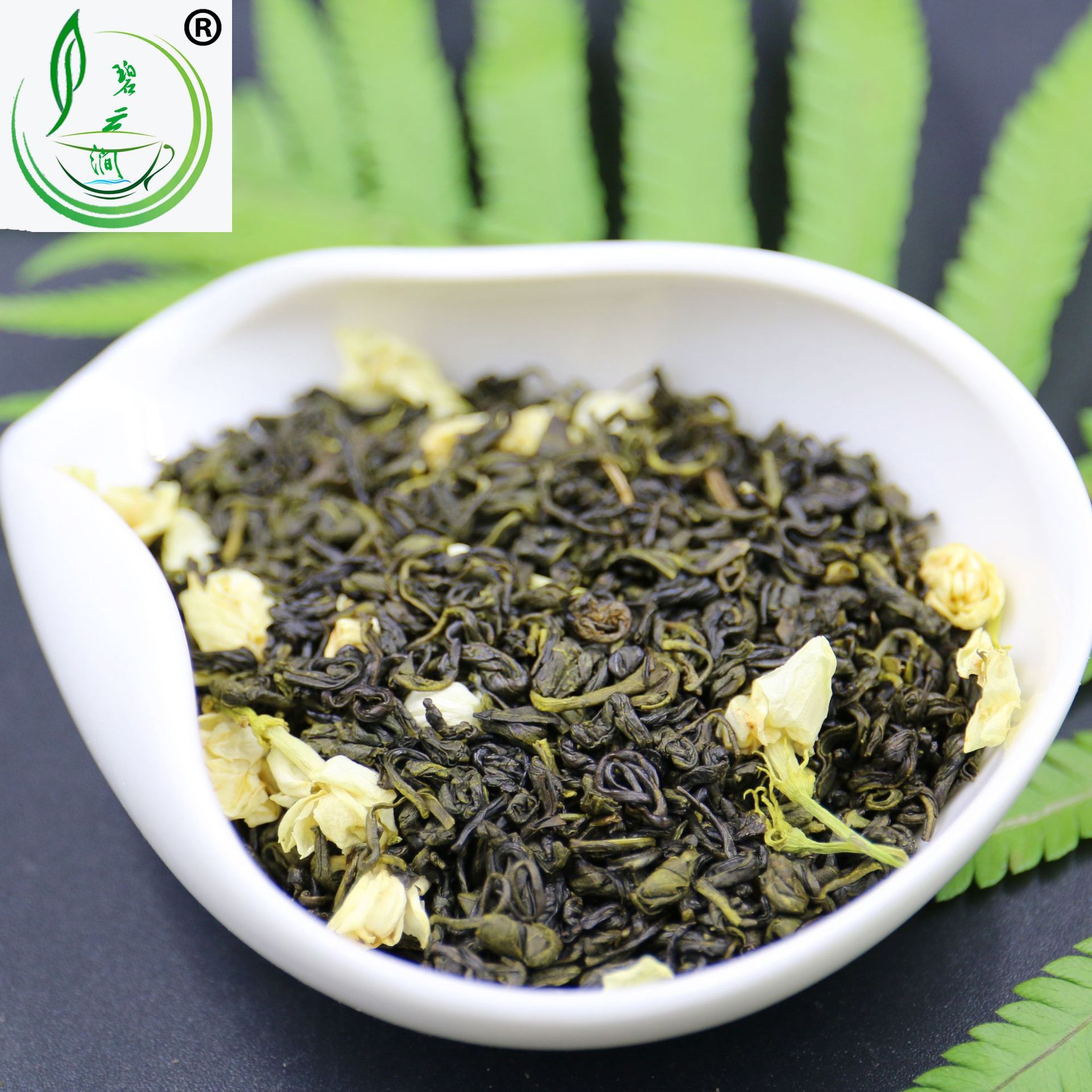 500g多産品鏈接茉莉花茶散裝濃香玉蘭炒青茶奶茶原料特級茉香綠茶