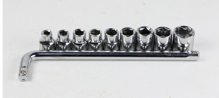 10-Piece Socket Set, Socket Tool Box Combination Tool Set, Auto Repair Tools, Car Tire Tools