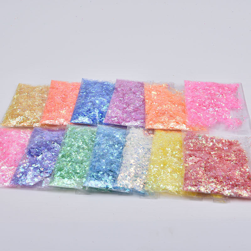Nail enhancement Shell Paper Candy wrappers Broken flowers Fragment Cellophane DIY manual Drip glue accessories Jewelry 500 Gram package