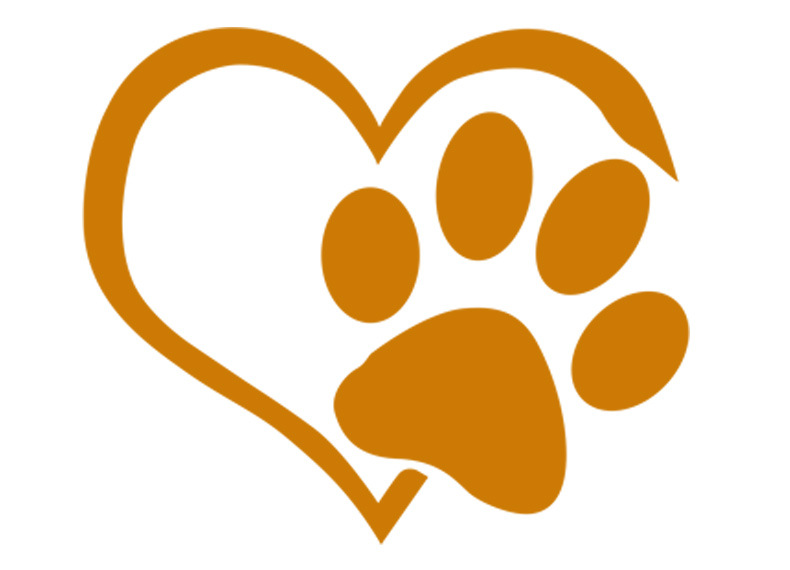 Heart Paw Vinyl Decal Image 7