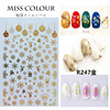 Christmas nail stickers for nails, fake nails, set, sticker, with snowflakes