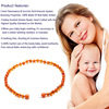 Amber round beads, children's necklace, teething, 5 colors