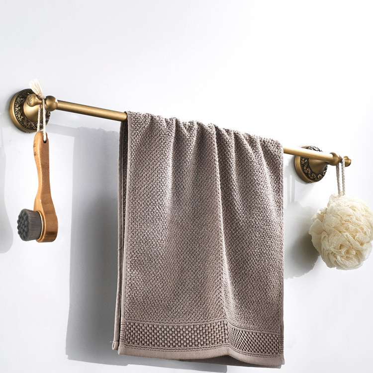 F8301全铜复古毛巾杆单杆毛巾架批发生产外贸一件代发(7)