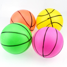10CM塑胶多色儿童充气篮球小足球表情球玩具小皮球拍拍球玩具批发