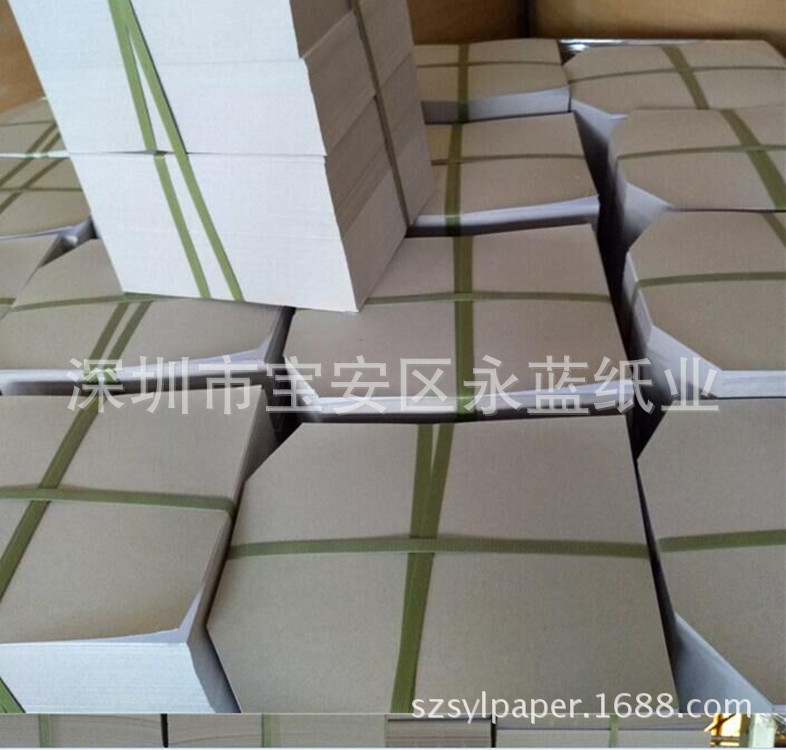 专业生产灰底白卡纸服装包装纸板衬衣板切角T恤规格可按需产内衬