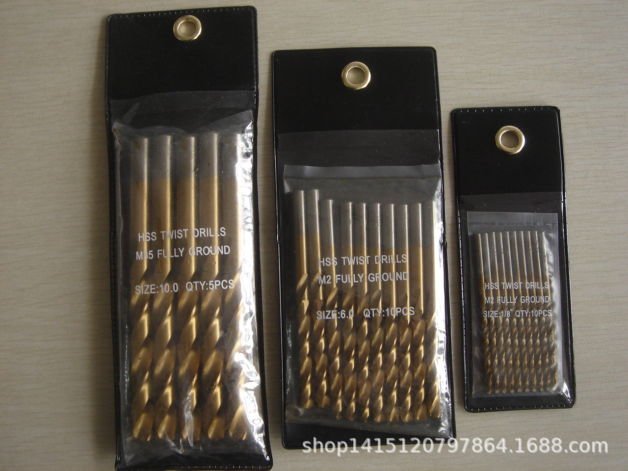 M35镀钛麻花钻/M2镀钛全磨麻花钻/全磨麻花钻头/HSS高速钢钻头