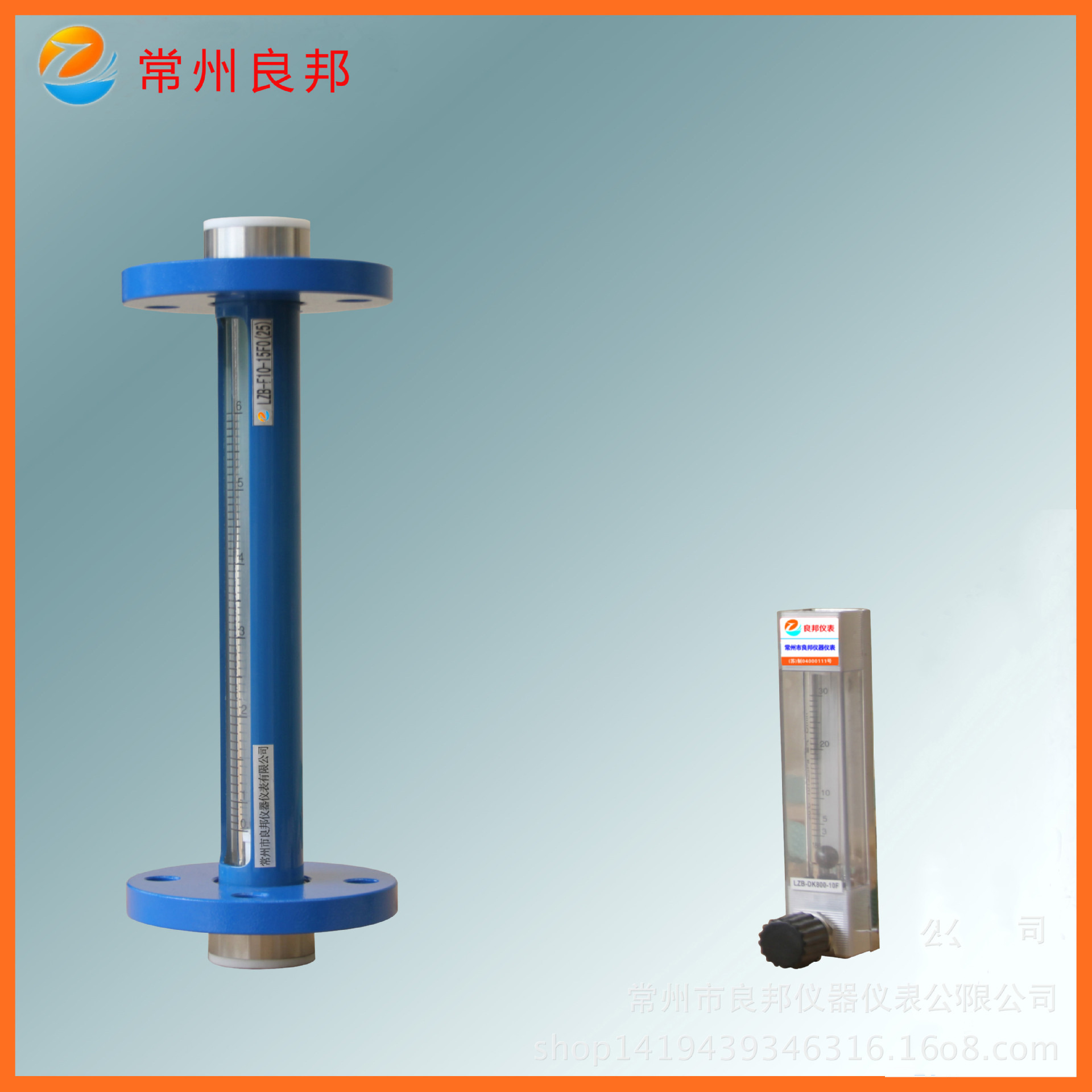 防腐转子流量计F10-15 法兰连接 腐蚀性液体流量40-400L小流量计