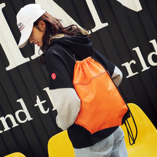 Backpack making sports drawstring bag drawstring pocket backpack men's sneaker bag fitness training bag wholesale printing logo