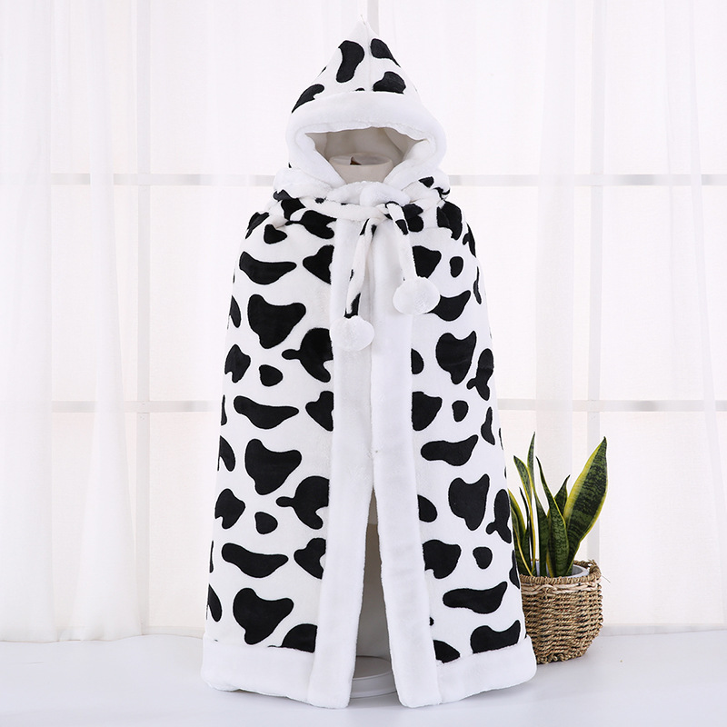 婴儿披风斗篷加厚秋冬季款新生婴幼儿童男女宝宝保暖披肩外出防风