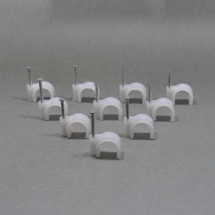 厂家直销 优质圆型14mm钢钉线卡200只装  管卡 布线用品