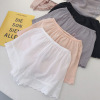 pure cotton Three minutes of pants Hollow Lace Leggings Thin section Emptied Safety trousers Large Home Furnishing shorts summer