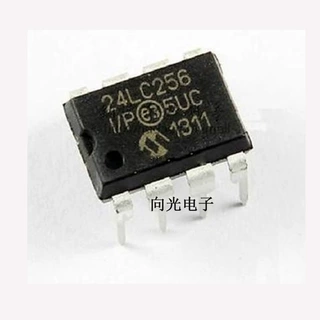 单片机 24LC256-I/P   EEPROM 256K I2C 400KHZ 8DIP 集成电路
