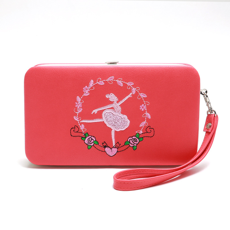 Fashion Long Multifunctional Embroidered Portable Wallet Wholesale display picture 9