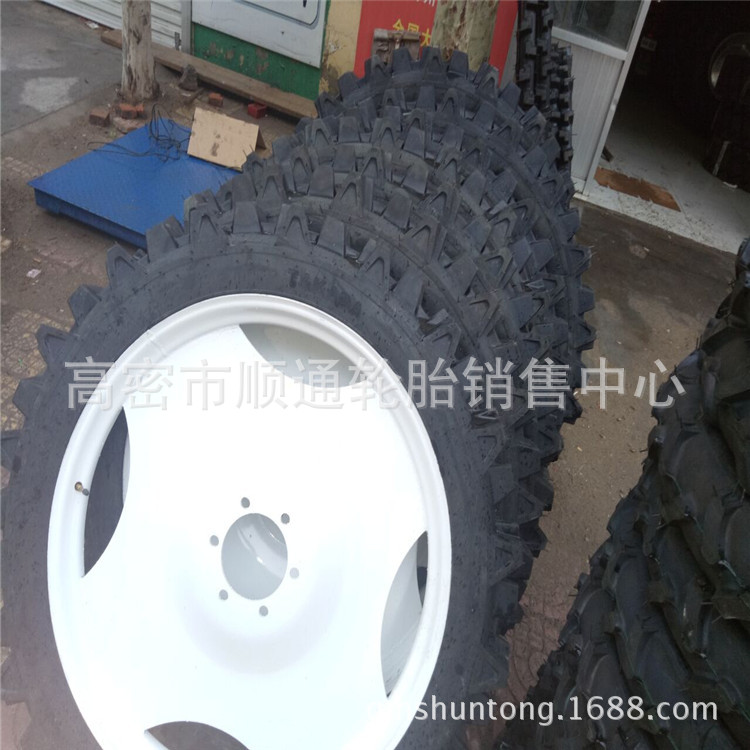 农用喷药机充气轮胎5.00-19水田高花轮胎钢圈500-19