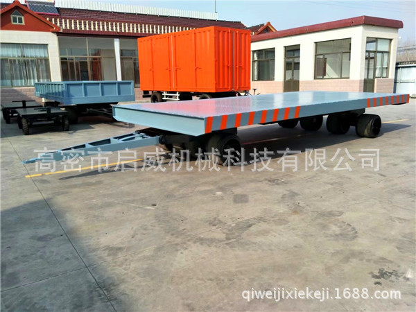 厂家       50吨重型平板拖车  牵引平板车厂家供应